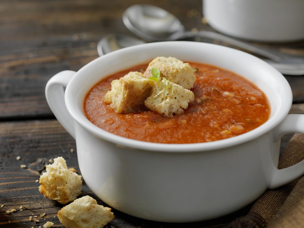 Tomato Soup with Croutons