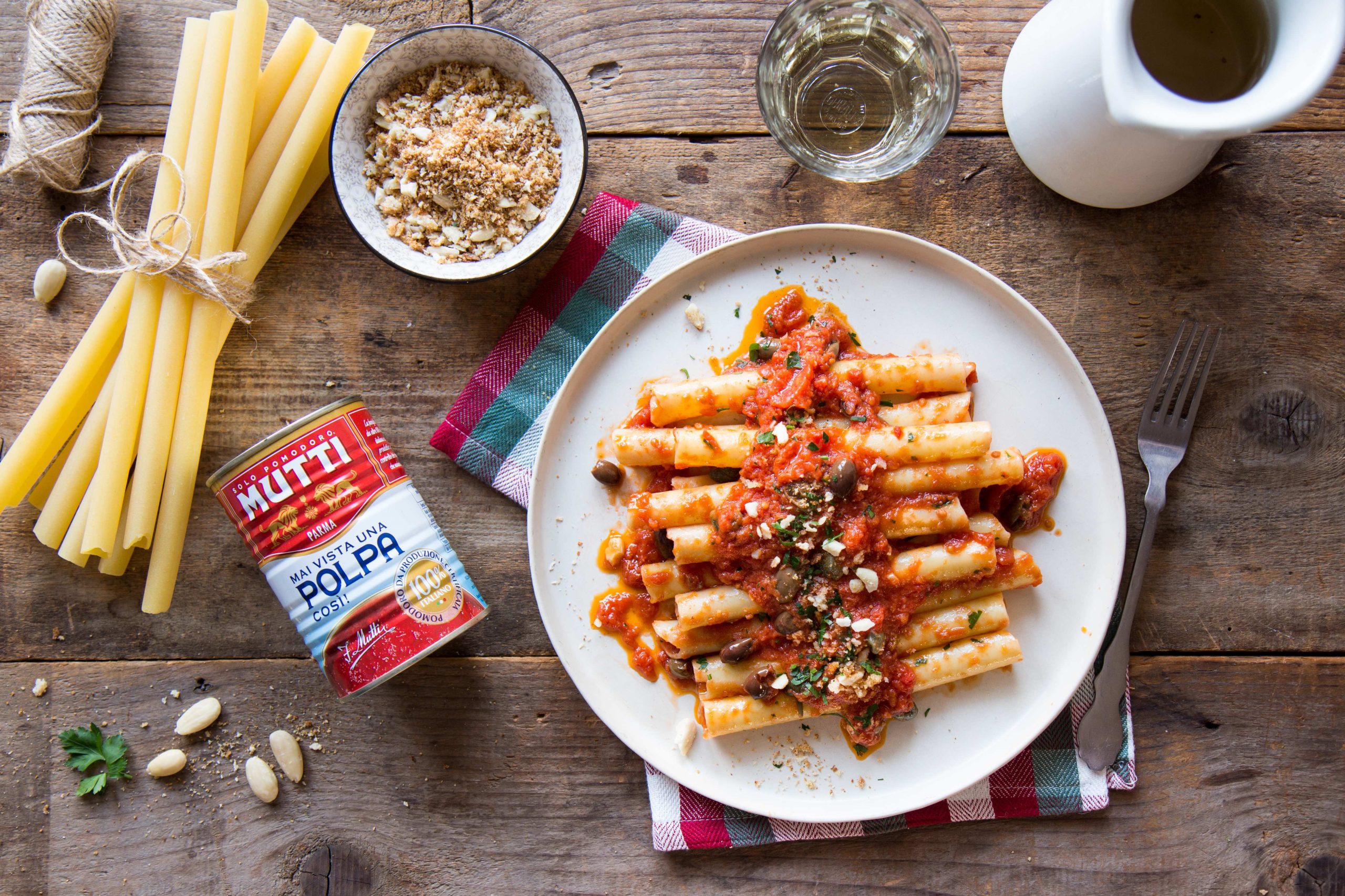 Mediterranean Ziti with anchovies