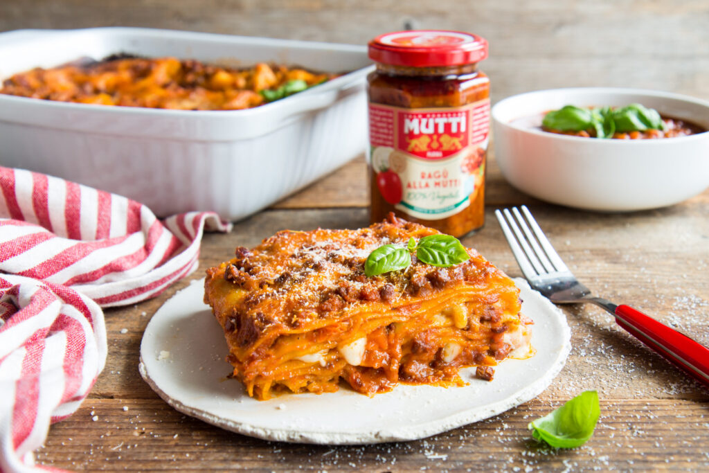 Lasagna with mutti Vegan Bolognese