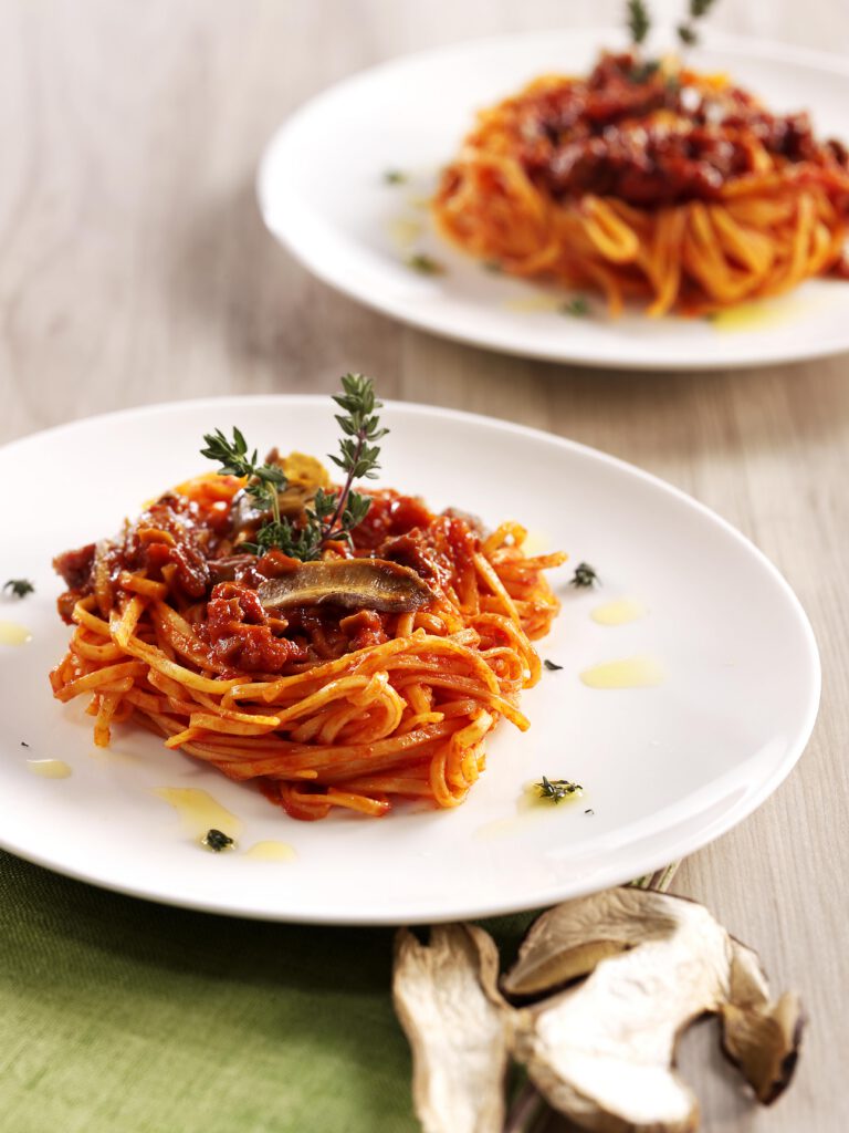 Tagliolini with porcini mushroom ragù