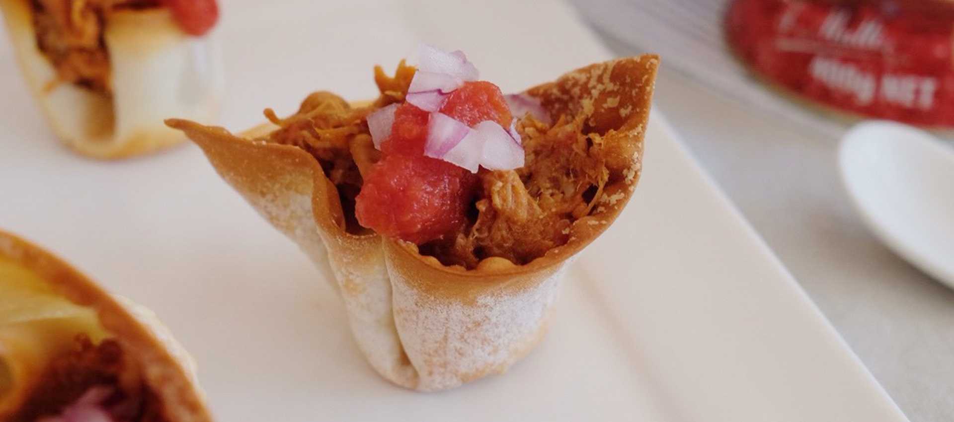 Pulled Pork Tortilla Tartlets
