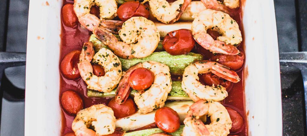 Mutti Datterini Tomato and Prawn Bake