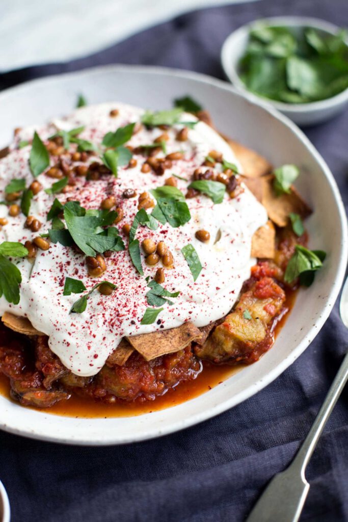 Eggplant Fatteh