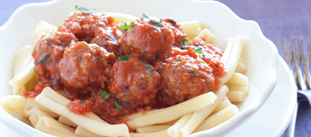 Quick meatball pasta recipe