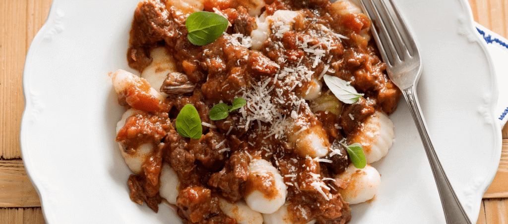 Gnocchi with beef