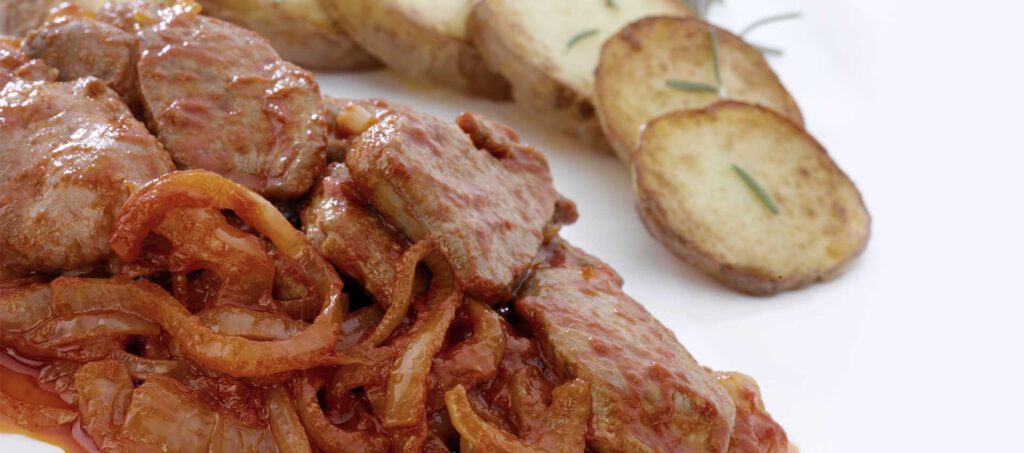 Calf liver recipe with Mutti double concentrated tomato paste