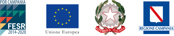 EU, Italian Republic and Regione Campania funding programme logos