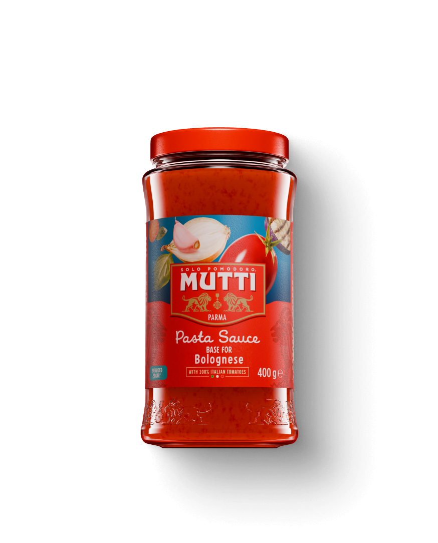 Mutti Pasta Sauce Base for Bolognese in a 400g glass jar