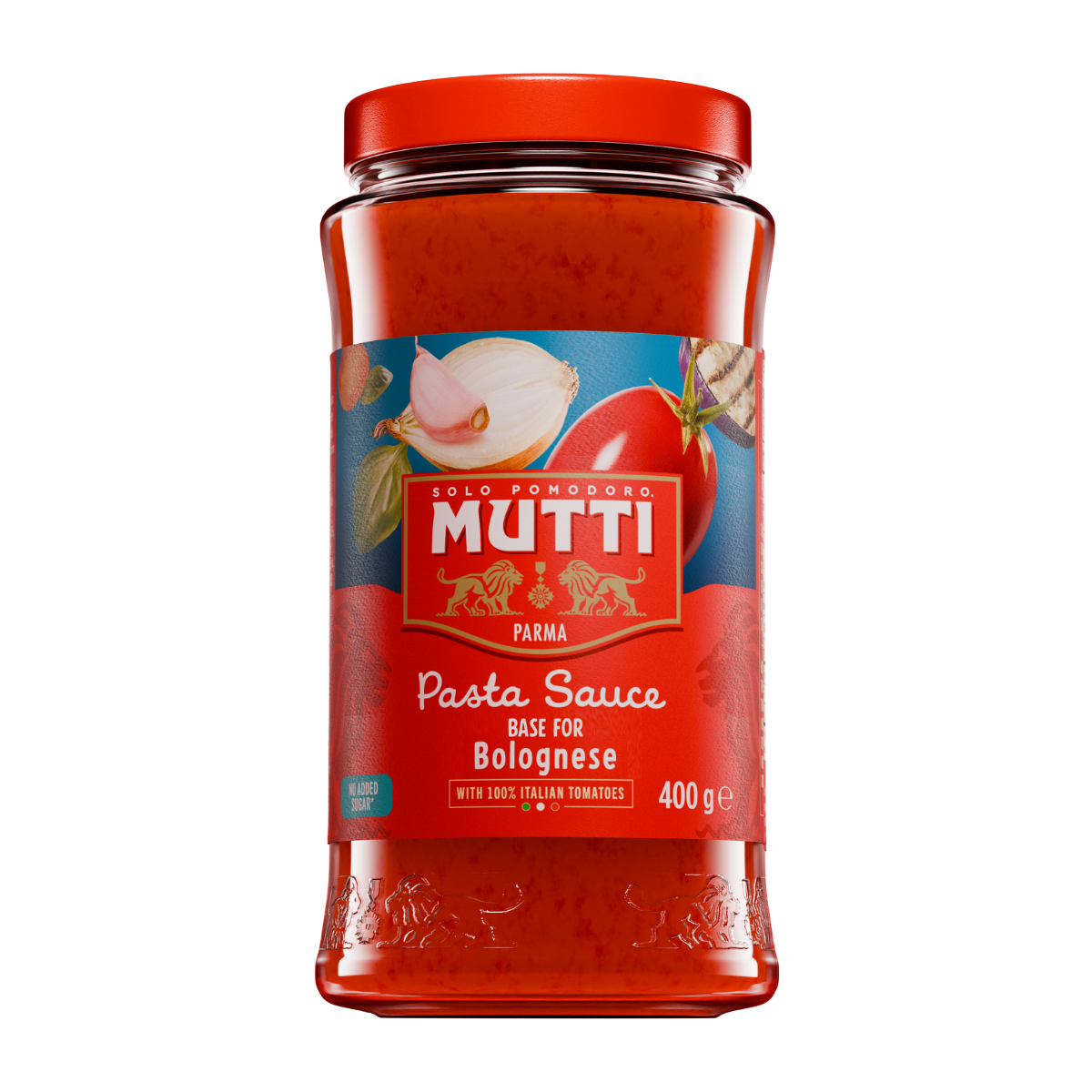 Mutti Pasta Sauce Base for Bolognese in a 400g glass jar