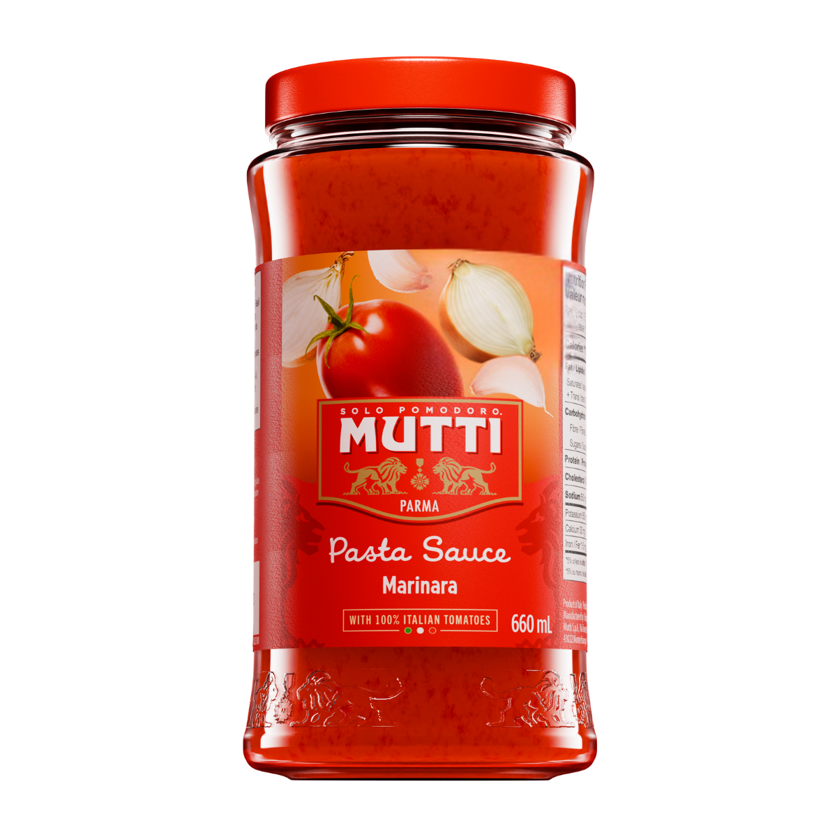 Mutti Pasta Sauce Marinara in a 660ml glass jar