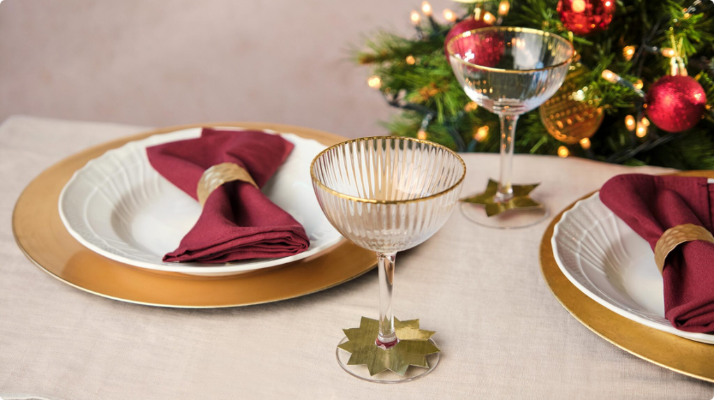 DIY Festive Glass Markers