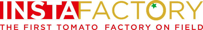 Instafactory logo, the first tomato factory on field