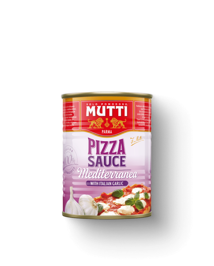 Mutti Pizza Sauce Mediterranea in a 400g can