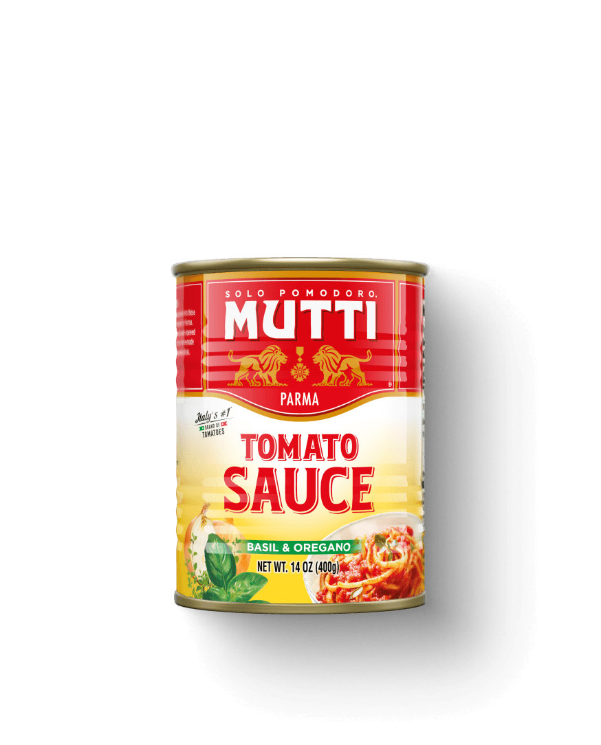 Mutti Tomato Sauce with Basil & Oregano in a 400g can
