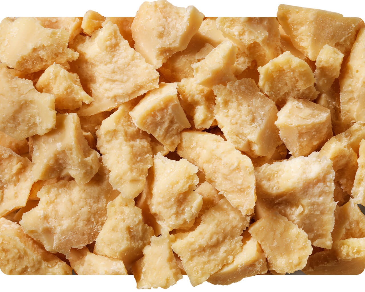 Chunks of Parmigiano Reggiano cheese