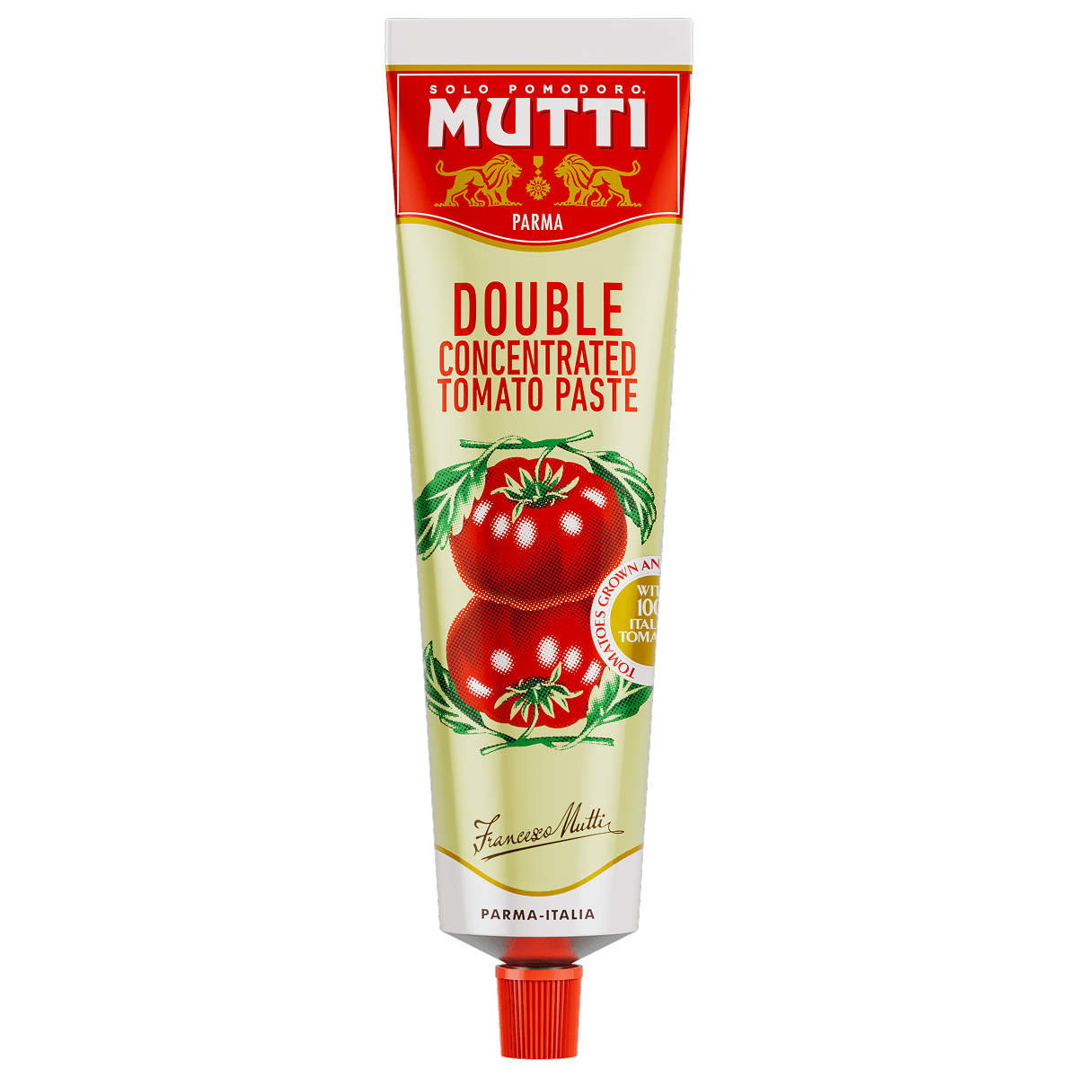 Mutti Double Concentrated Tomato Paste in a 185g tube