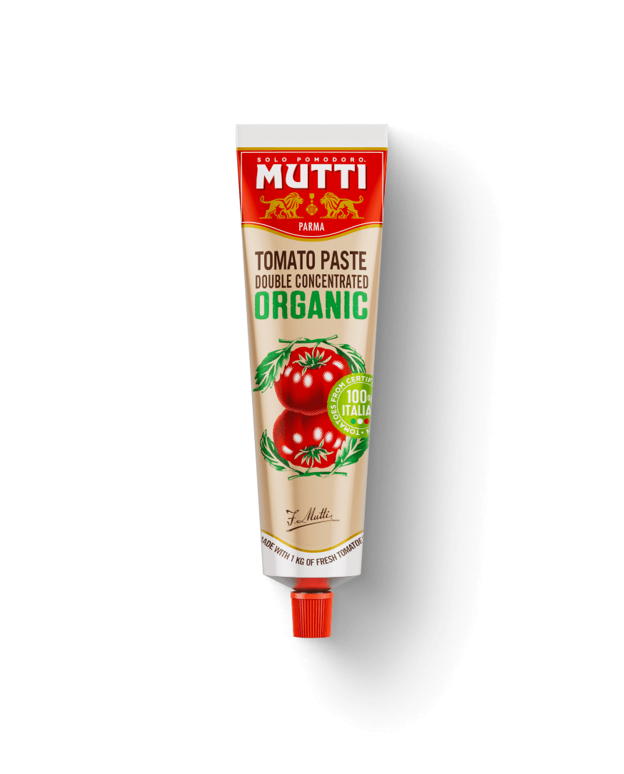 Mutti Organic Double Concentrated Tomato Paste in a tube