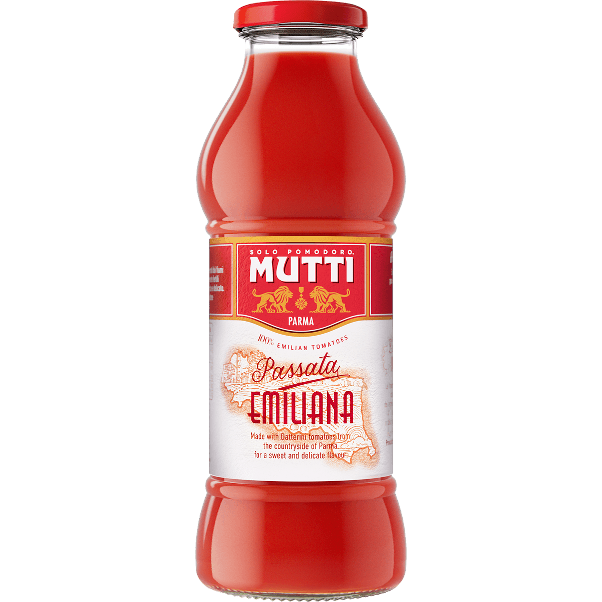 Mutti Passata Emiliana in a 400g glass bottle
