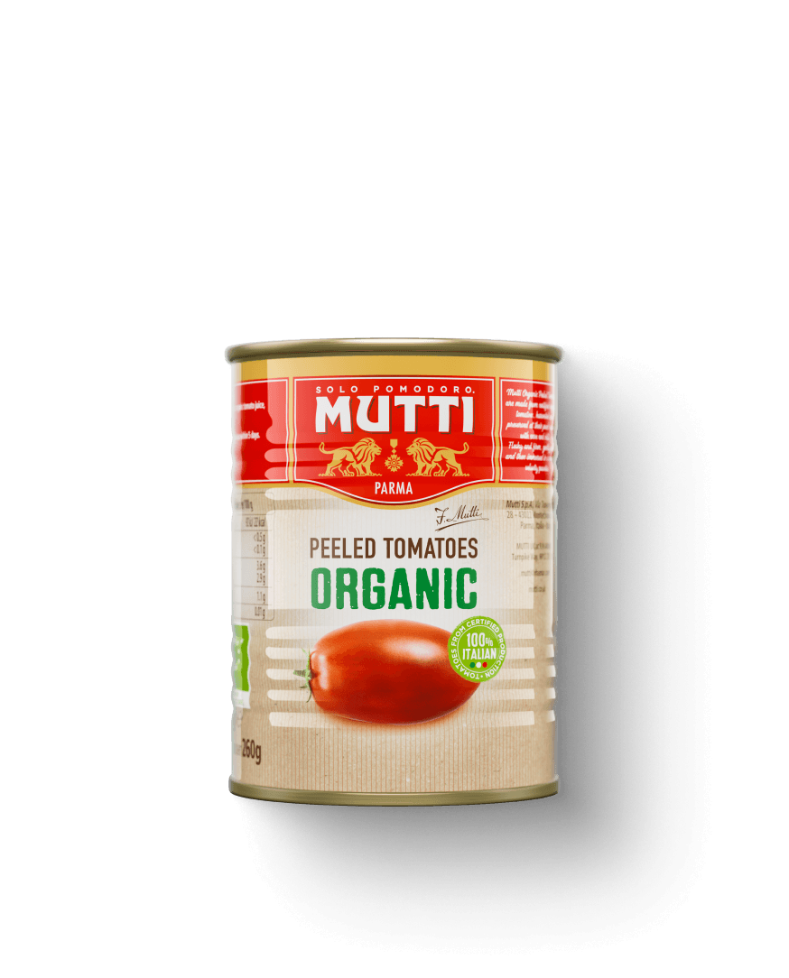 Mutti Organic Peeled Tomatoes in a can