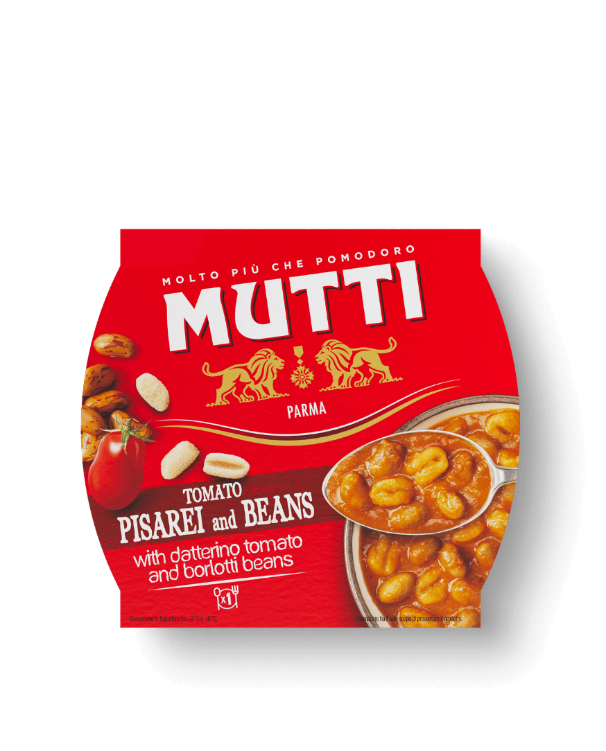 Mutti Pisarei Soup with Tomato & Beans in a sealed pack