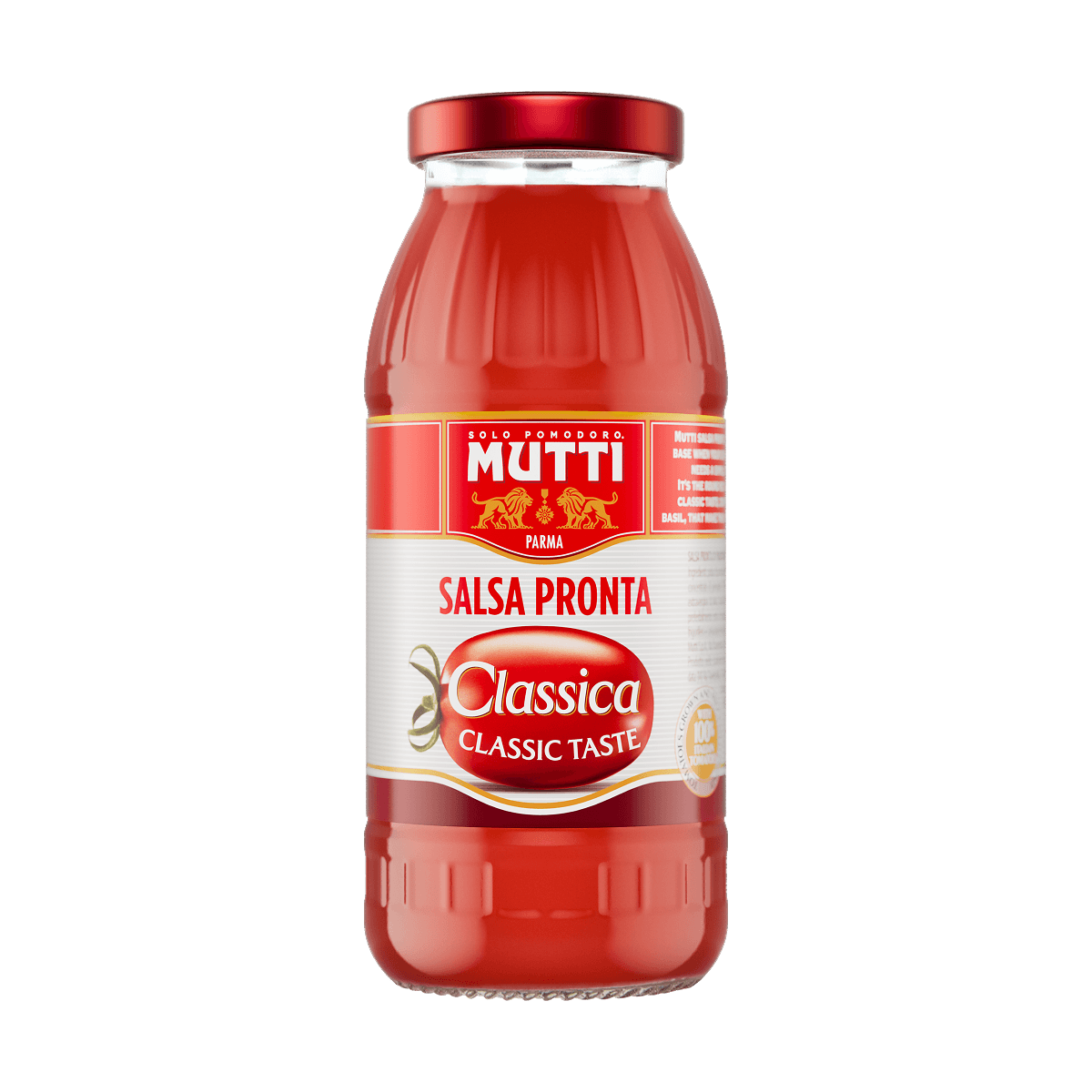 Mutti Classic Tomato Sauce in a 300g glass jar