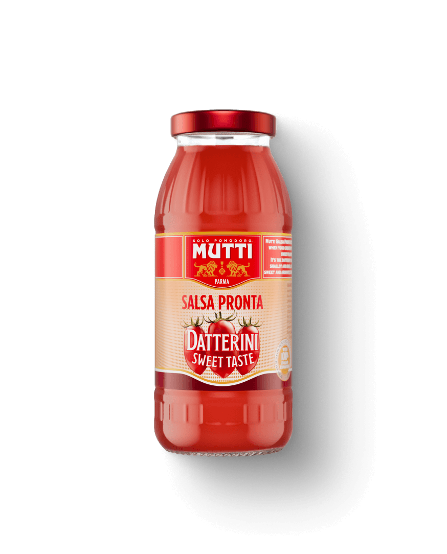 Mutti Salsa Pronta Datterini in a 300g glass bottle