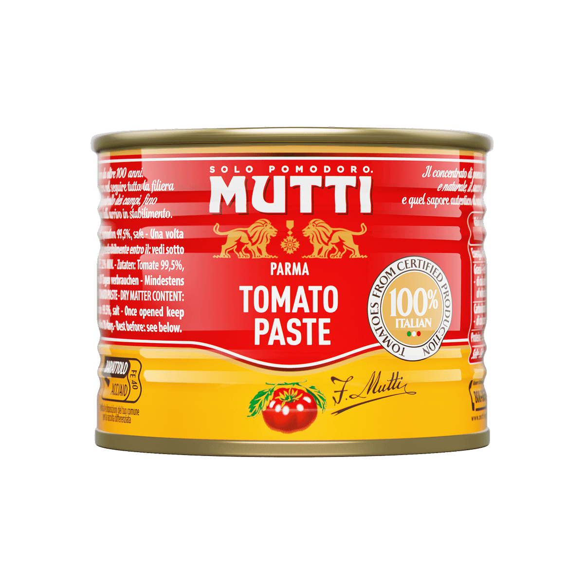 Mutti Concentrated Tomato Paste in a 210g can