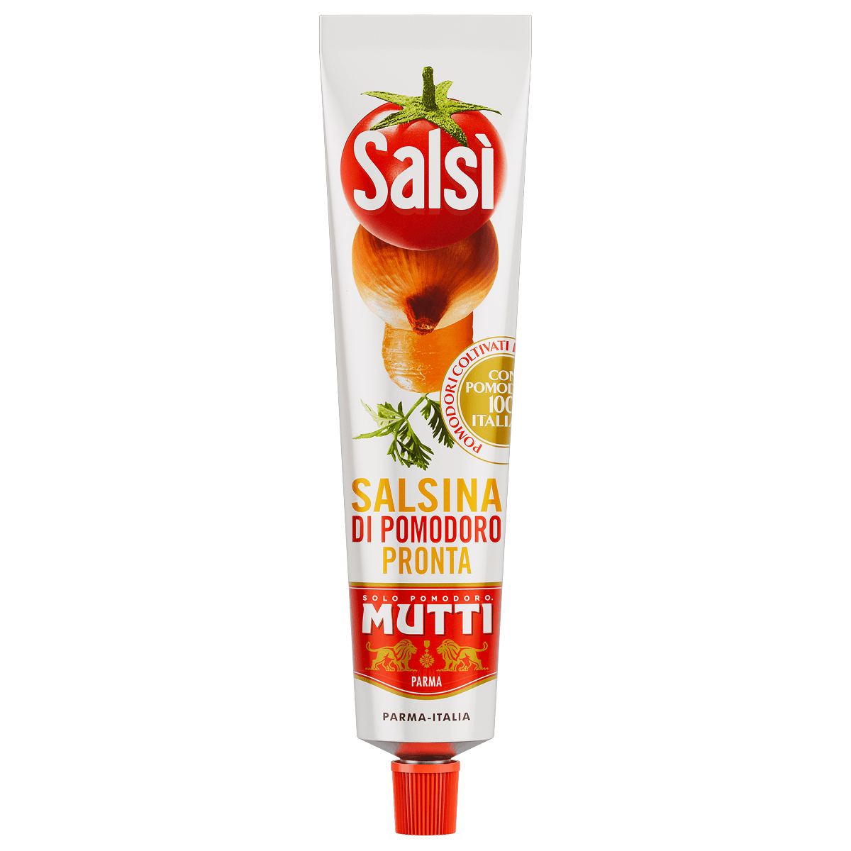 Mutti Salsì ready tomato sauce in a squeeze tube