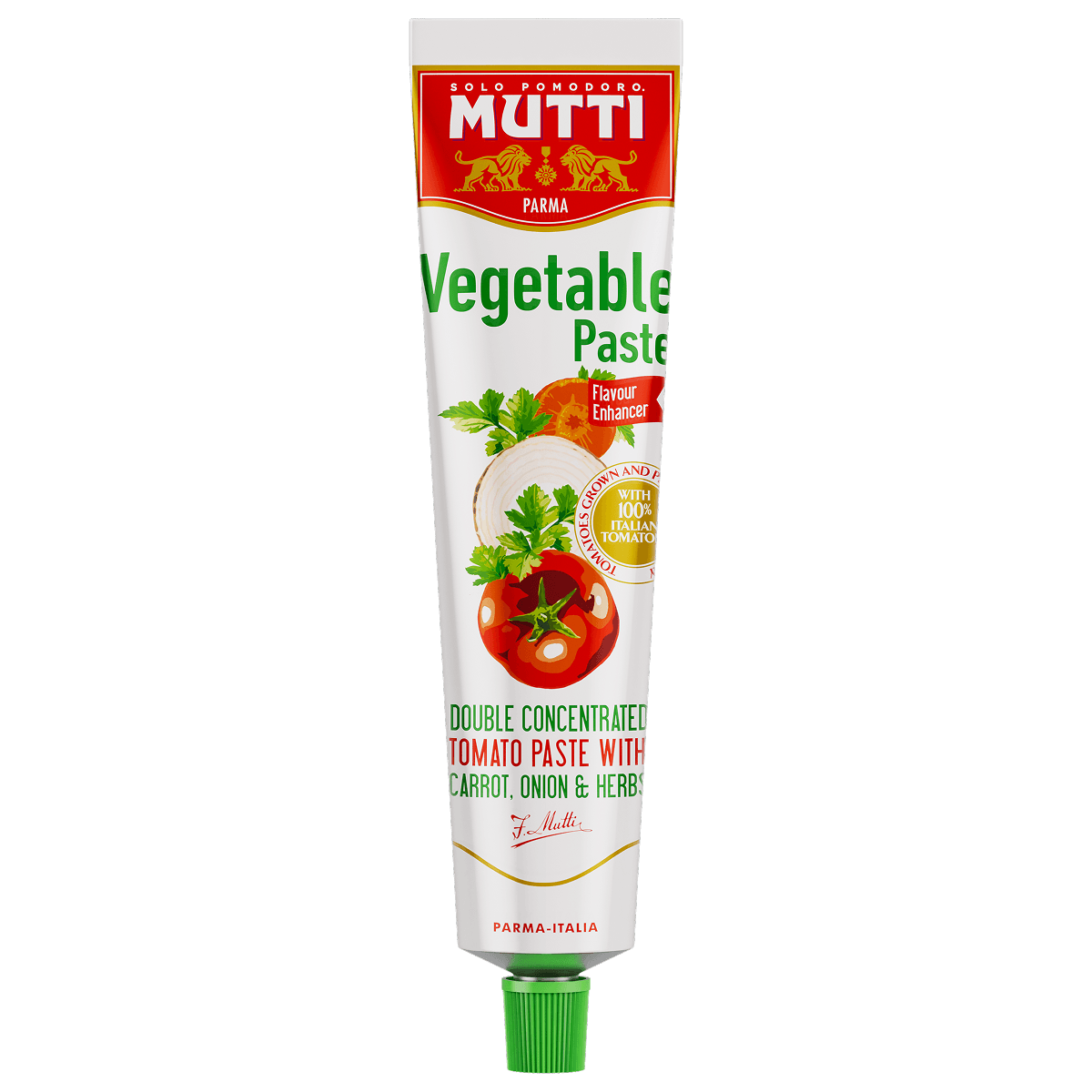 Mutti Vegetable Paste with carrot, onion and herbs in a 130g tube