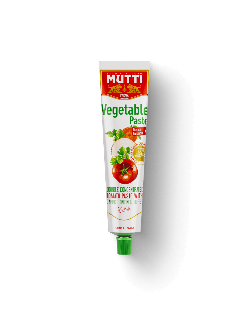 Mutti Vegetable Paste with carrot, onion and herbs in a tube