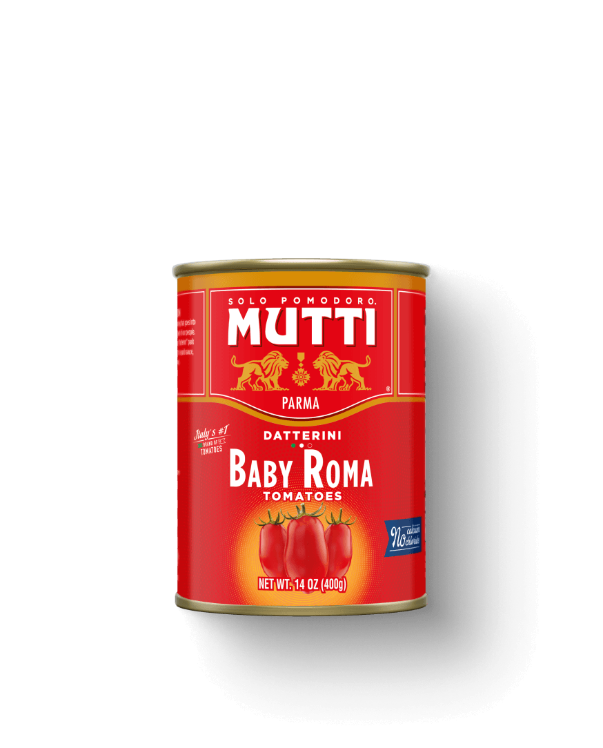 Mutti Whole Baby Roma Tomatoes in a can