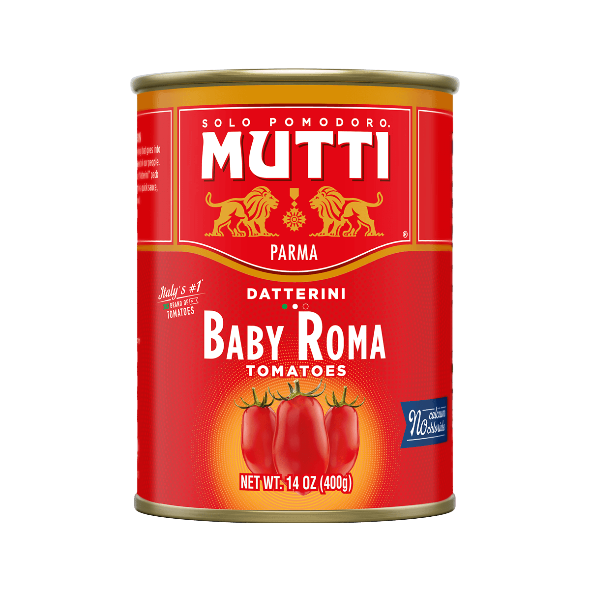 Mutti Whole Baby Roma Tomatoes in a 400g can