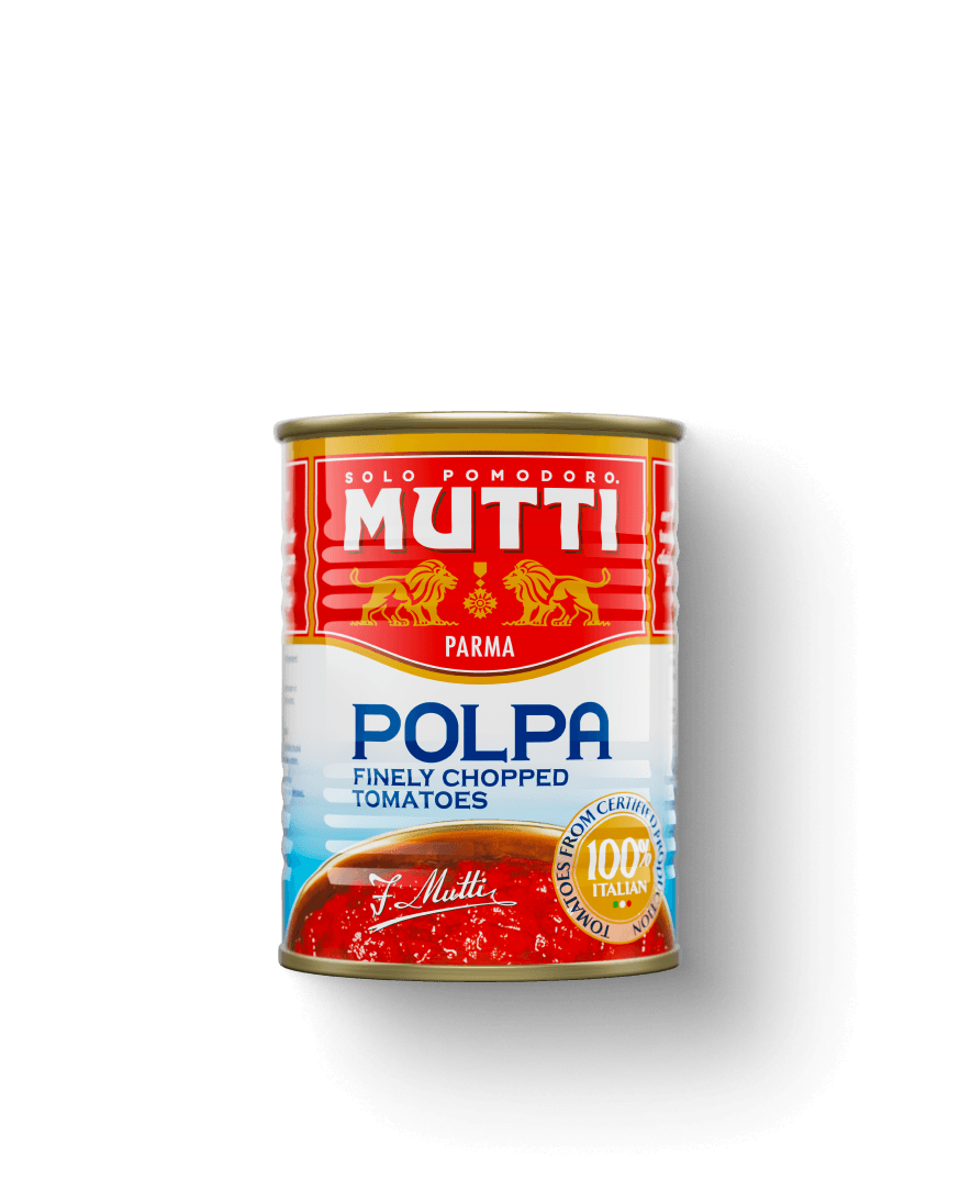 Mutti Polpa Finely Chopped Tomatoes in a can