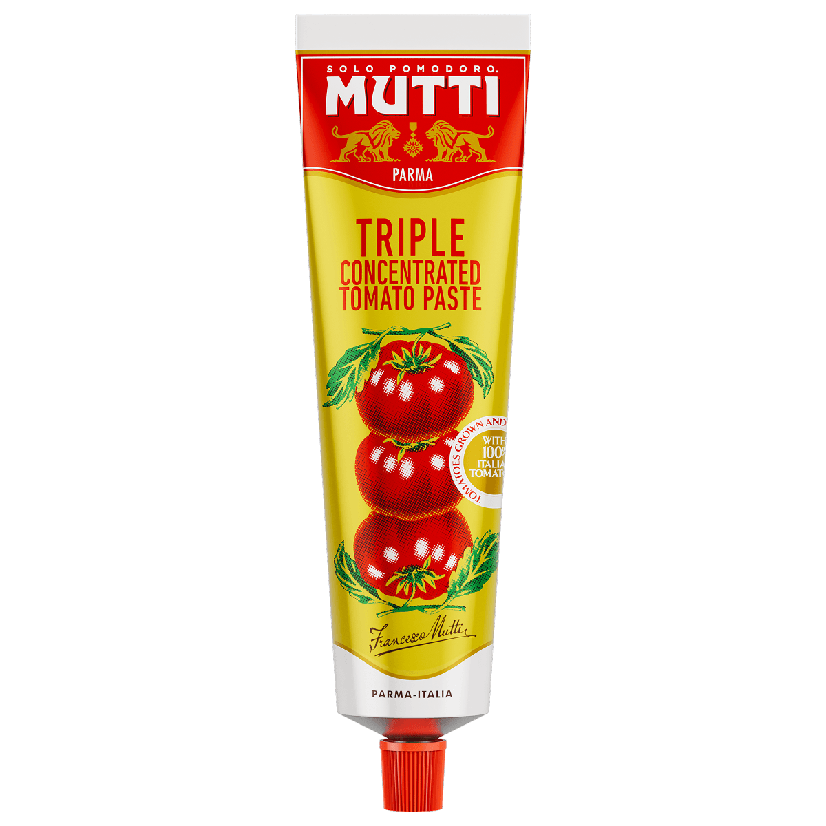Mutti Triple Concentrated Tomato Paste in a 185g tube